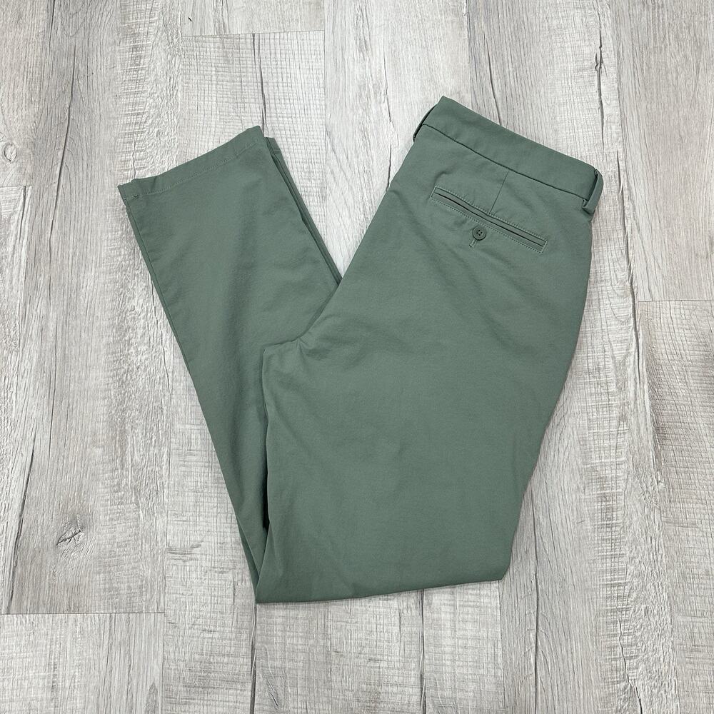 Vineyard Vines On-The-Go Pants Mens 35x32 Green Performance OTG Stretch Chino
